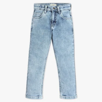 Light Blue Acid Wash Jeans For Men