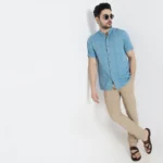 Blue Striped Shirt For Men
