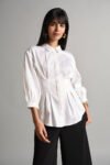 White Free Size Shirt For Women