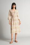 Creme Floral Dress For Women