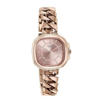 Sonata Poze Quartz Analog Rose Gold Dial Chain Strap Watch for Women