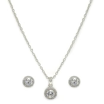 ZENEME Jewelry Luxury AD Crystal Pendant Gift for Women | Gift for Sister | Rakhi jewelery | Rakshabandhan Gift Pendant with Earrings Jewellery Set For Women