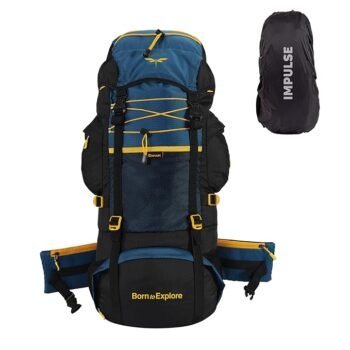 Impulse rucksack bags 75 litres travel bag for men tourist bag for travel backpack for hiking trekking Bag for men camping thames blue bag with 1 Year Warranty