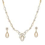 Estele Jewellery Sets for Women Gold Plated Bridal Necklace Jewellery Set with Earrings