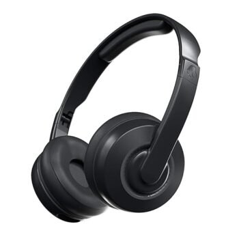 Skullcandy Cassette On Ear Wireless Headphones, 22 Hr Battery, Microphone, Works with iPhone Android and Bluetooth Devices - Black