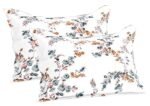 Trance Home Linen Floral 180 TC 100% Cotton Printed Pillow Covers | Pillow Cases | Set of 2 Piece Pillow Covers only |Large Size (20 X 30 inch, Nile Peach)