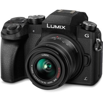 Panasonic LUMIX G7 16.00 MP 4K Mirrorless Interchangeable Lens 128 GB Camera Kit with 14-42 mm Lens (Black) with 3x Optical Zoom