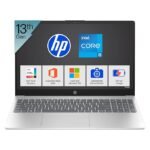 HP 15, 13th Gen Intel Core i5-1335U Laptop (16GB DDR4,512GB SSD) Anti-Glare, Micro-edge,15.6''/39.6cm, FHD, Win11,M365,Office24, Silver,1.59kg, Iris Xe Graphics, FHD Camera w/privacy shutter, fd0577TU