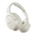 Boult Q Over Ear Bluetooth Headphones with 70H Playtime, 40mm Bass Drivers, Zen™ ENC Mic, Type-C Fast Charging, 4 EQ Modes, BTv 5.4, AUX Option, Easy Control, IPX5 headphones wireless with mic (Beige)