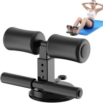 SILENCIO Sit-Up Bar With Foam Handle and Rubber Suction Seat Up Fitness Equipment Sit-ups and Push-ups Assistant Device For Weight Lose Gym Workout Abdominal Curl Exercise Work Out Trainer (Pack of 1)