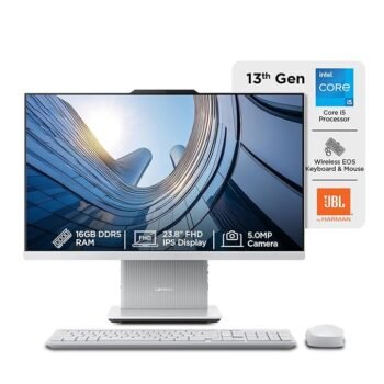 Lenovo IdeaCentre AIO Intel i5-13420H 23.8" FHD 3-Side Edgeless All-in-One Desktop (16GB/512GB SSD/Win11/Office 21/3Wx2 Woofer/Alexa/5.0MP + IR Camera/Wireless Keyboard & Mouse), F0HN003WIN
